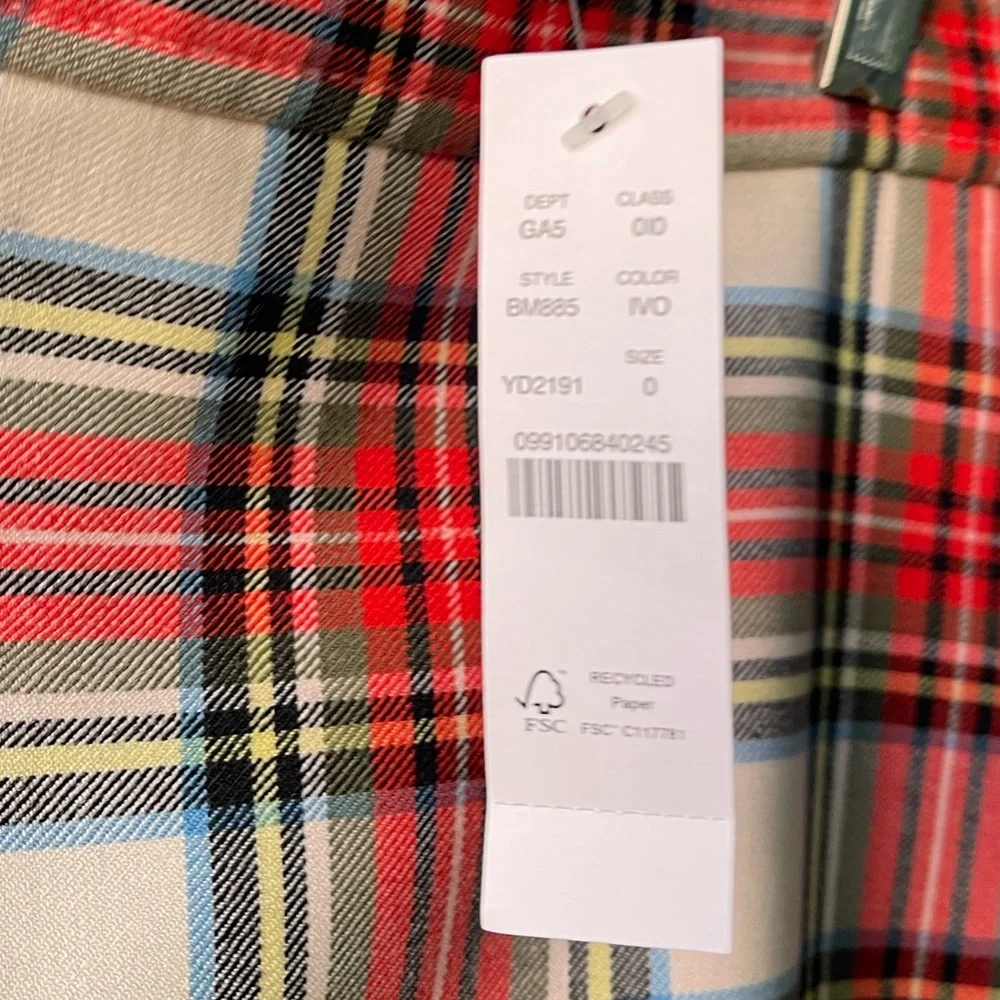 J. Crew plaid Stewart Skirt - perfect for Autumn - New with tags - Picture 8 of 11
